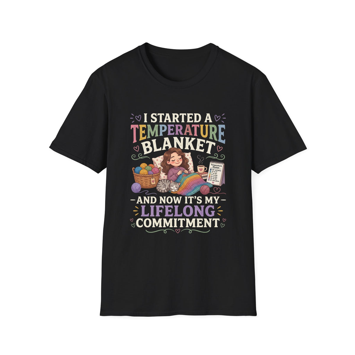 Temperature Blanket Crochet T-Shirt