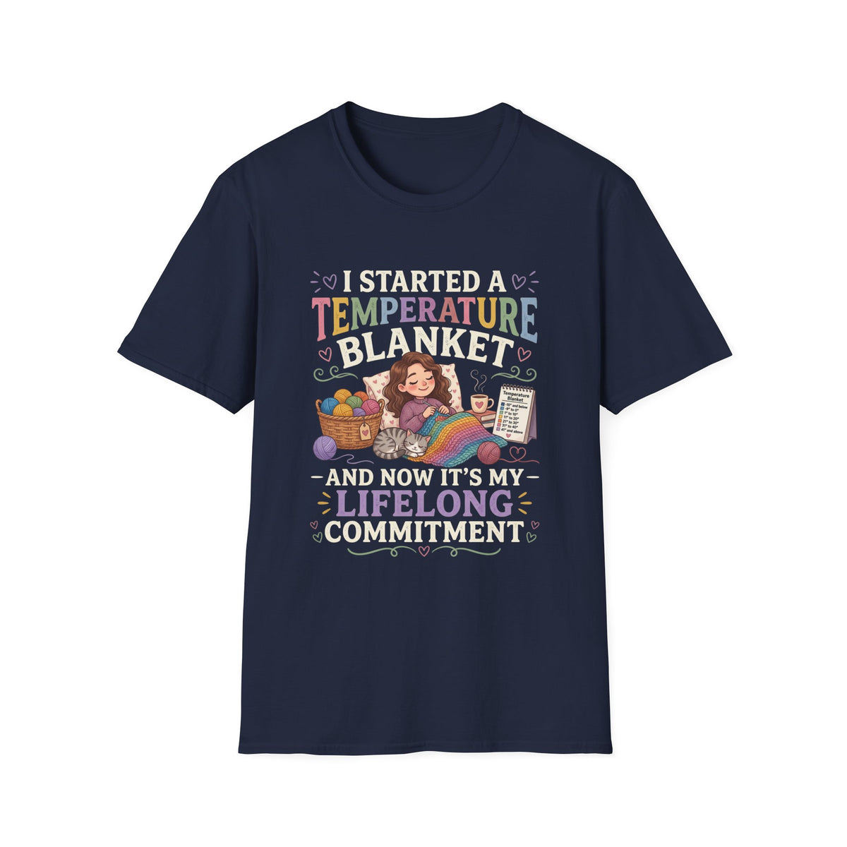 Temperature Blanket Crochet T-Shirt