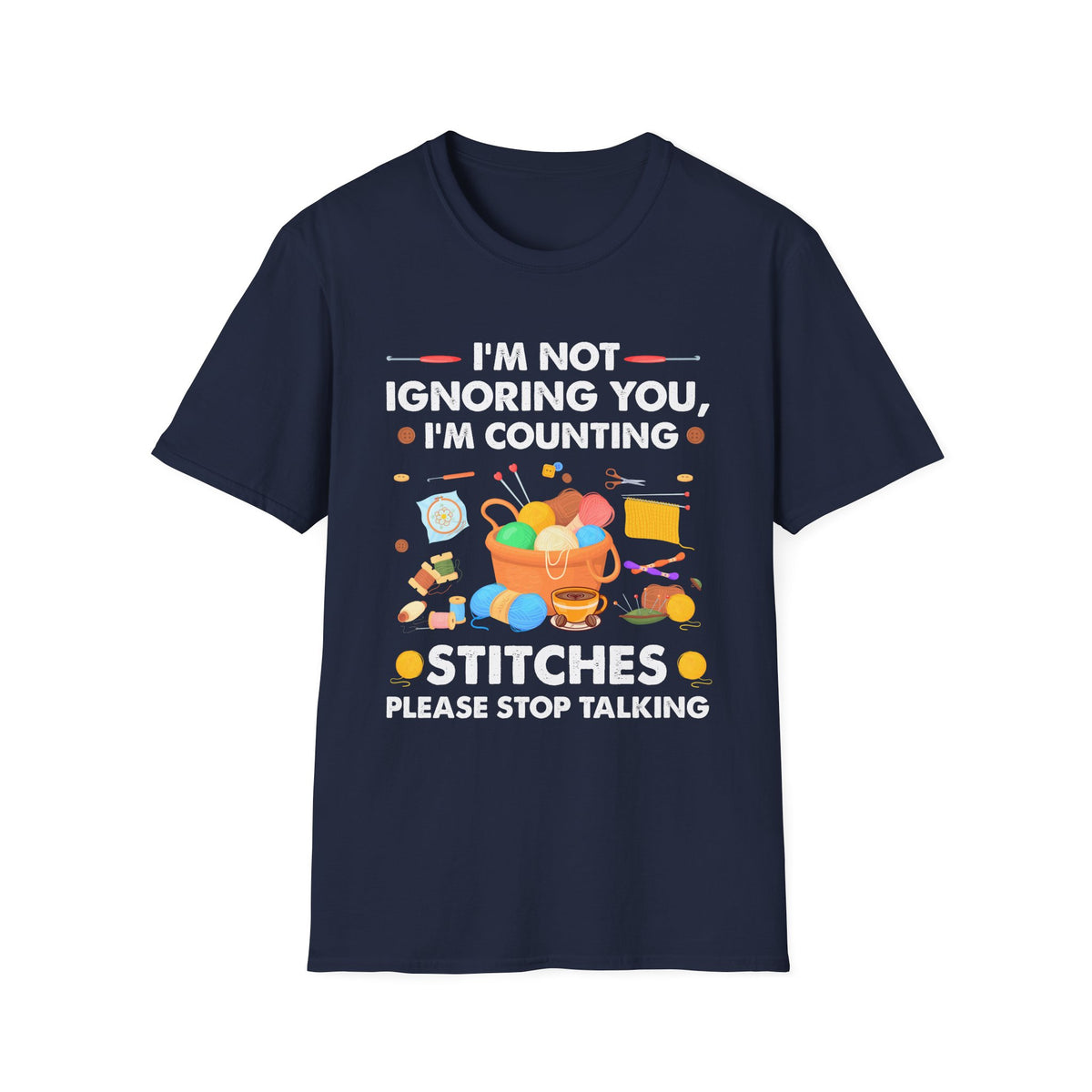 Counting Stitches Talking T-Shirt