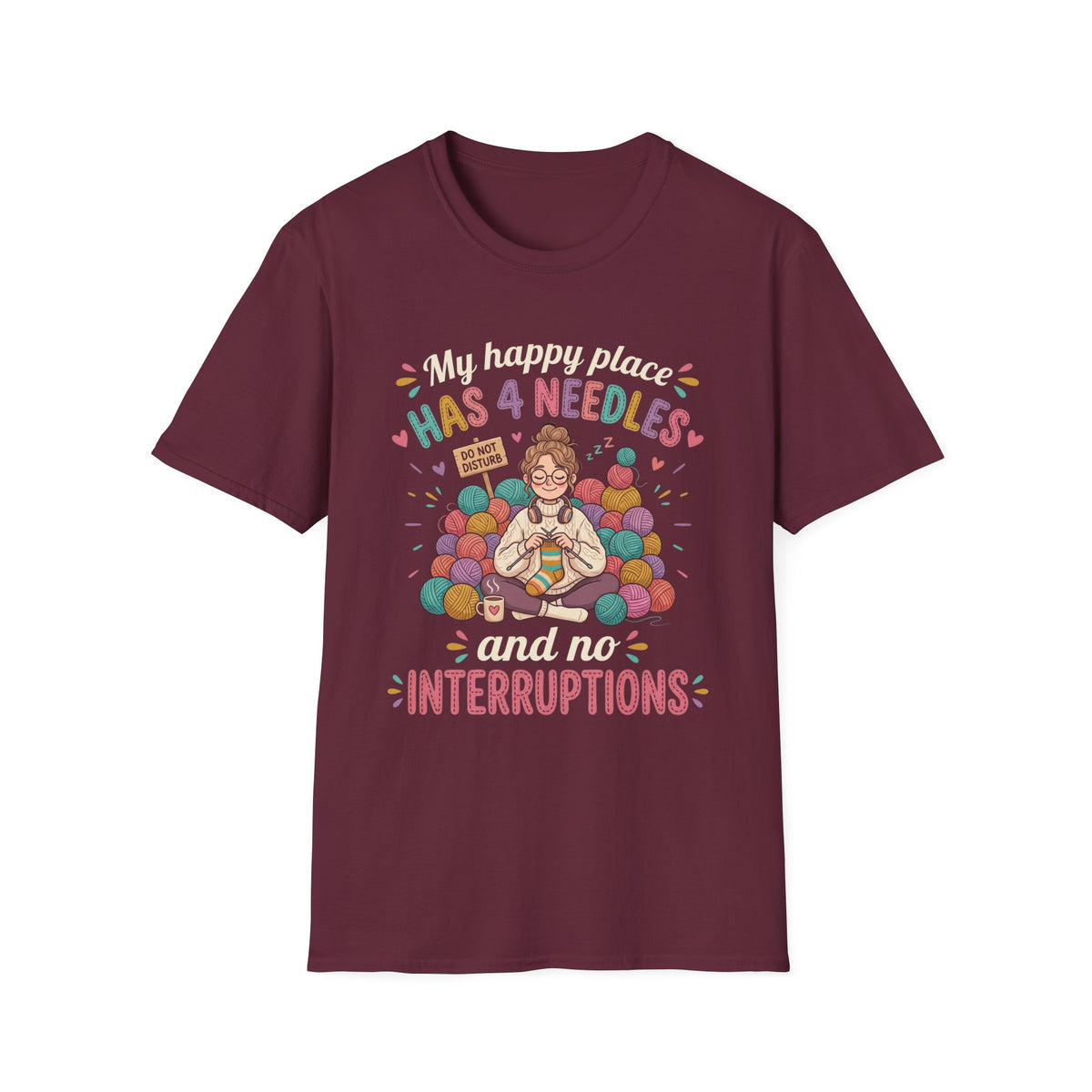 Happy Place 4 Needles T-Shirt