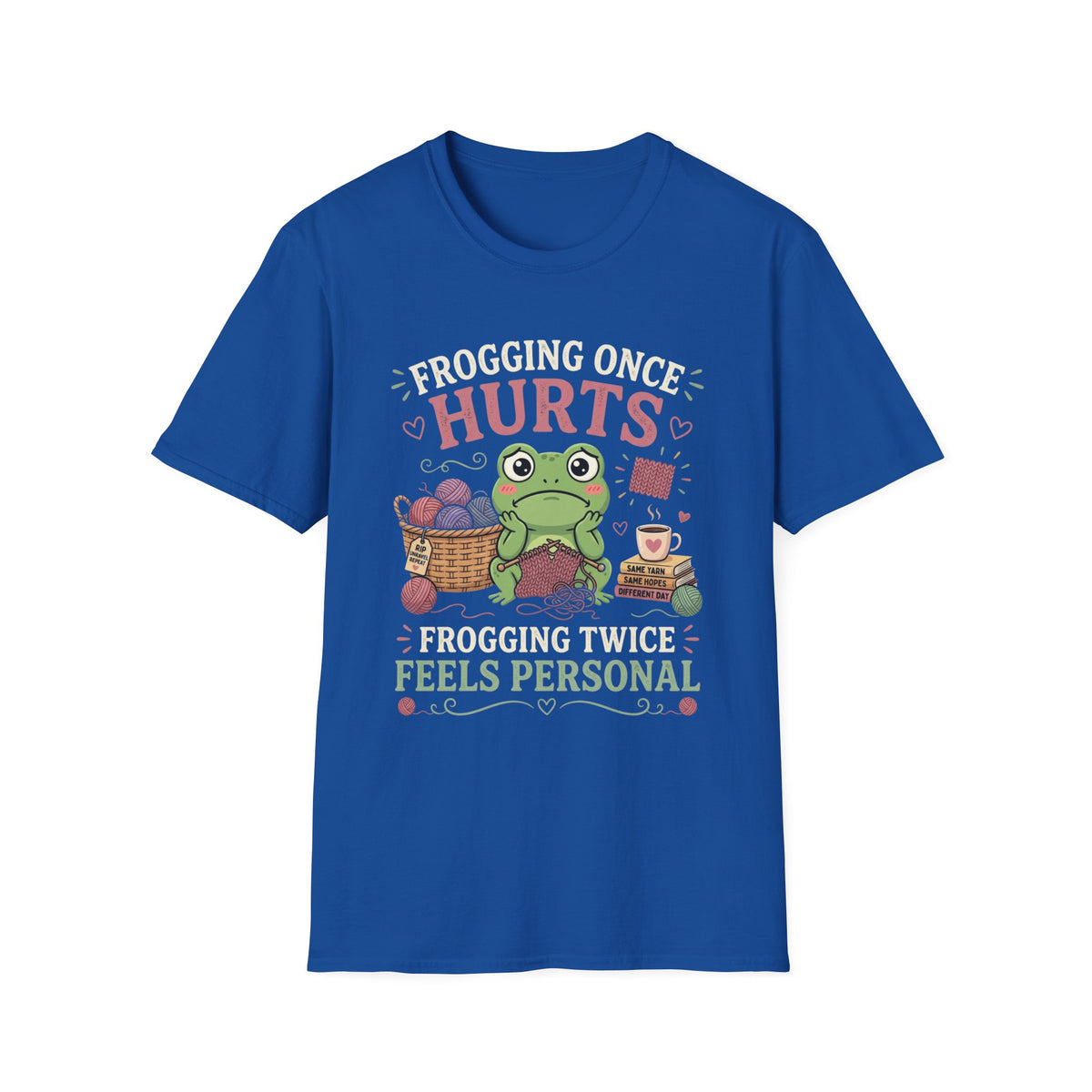 Crochet Frog Humor T-Shirt