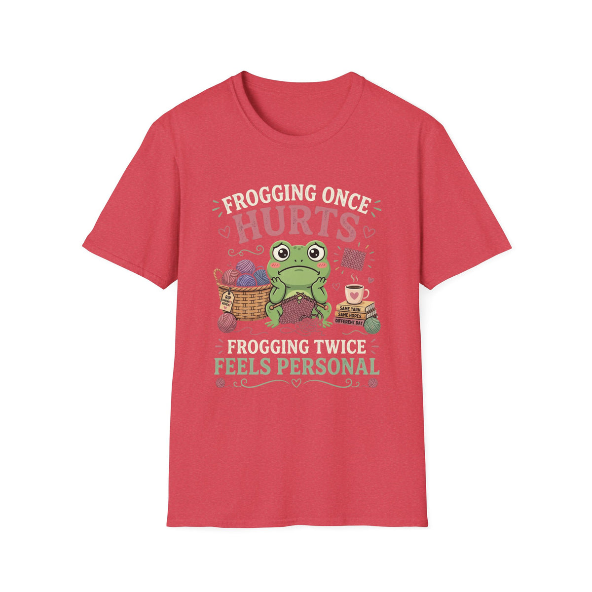 Crochet Frog Humor T-Shirt
