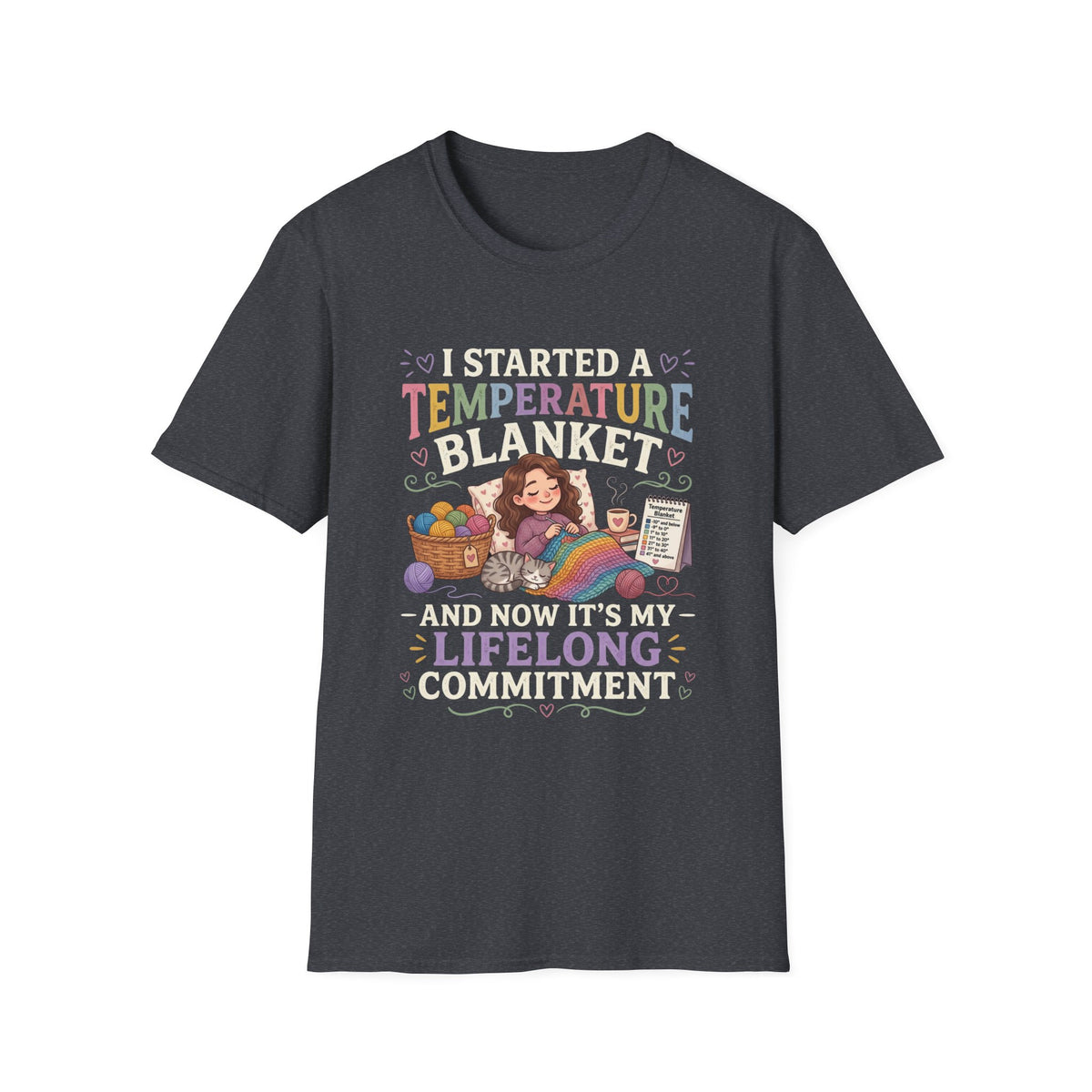 Temperature Blanket Crochet T-Shirt